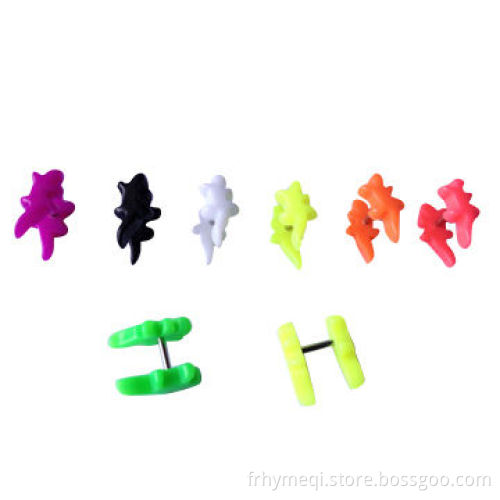Gecko shape faux earring, made of UV, 2013 hot selling